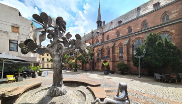 Marktplatz vor der Stiftskirche