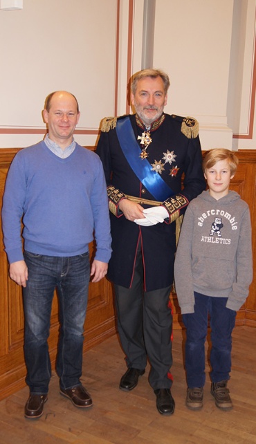 Gäste mit dem Großherzog beim PLANET IC Familientag 2015 im Schweriner Schloss